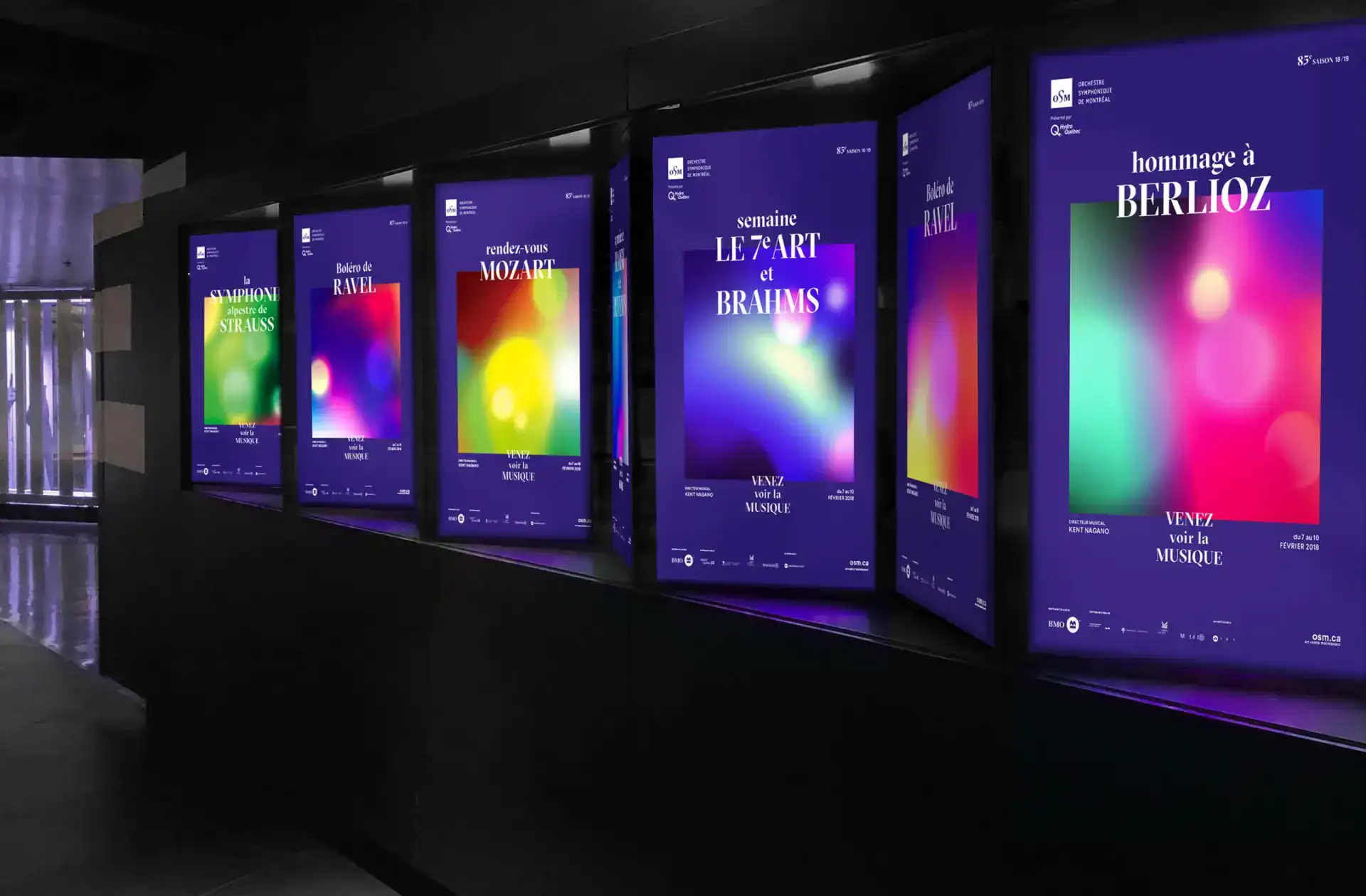 Digital art exhibition showcasing synesthesia-inspired visuals and vibrant colors.